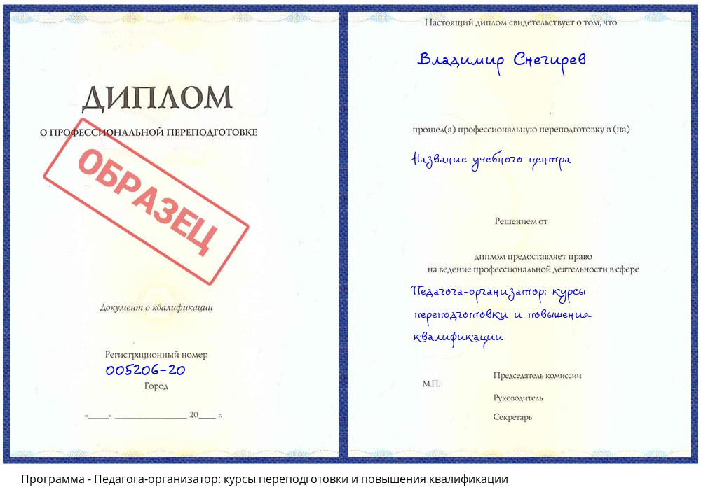 Педагога-организатор: курсы переподготовки и повышения квалификации Черногорск